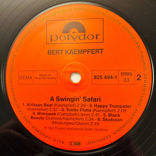 Bert Kaempfert ‎– A Swingin' Safari LP (NM) - schallplattenparadis