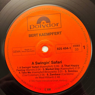Bert Kaempfert ‎– A Swingin' Safari LP (NM) - schallplattenparadis