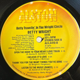 Betty Wright ‎– Betty Travelin' In The Wright Circle LP mit OIS (NM) - schallplattenparadis
