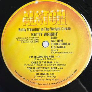 Betty Wright ‎– Betty Travelin' In The Wright Circle LP mit OIS (NM) - schallplattenparadis