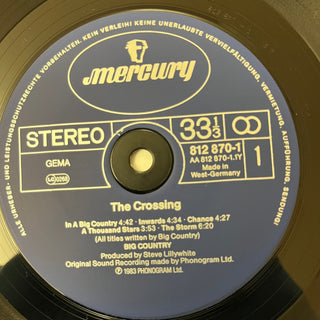 Big Country ‎– The Crossing LP (NM) - schallplattenparadis