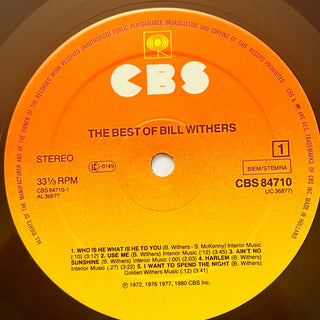 Bill Withers ‎– The Best Of Bill Withers LP (NM) - schallplattenparadis