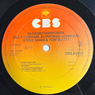 Billy Cobham - Steve Khan - Alphonso Johnson - Tom Scott ‎– Alivemutherforya LP (VG+) - schallplattenparadis