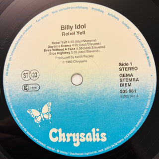 Billy Idol – Rebel Yell LP mit OIS (VG+) - schallplattenparadis