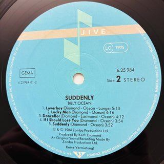 Billy Ocean ‎– Suddenly LP (VG+) - schallplattenparadis