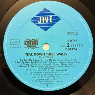 Billy Ocean – Tear Down These Walls LP mit OIS (NM) - schallplattenparadis