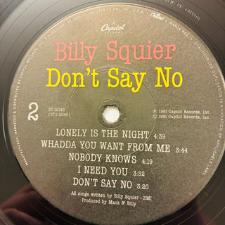 Billy Squier – Don't Say No LP mit OIS (NM) - schallplattenparadis