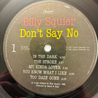 Billy Squier – Don't Say No LP mit OIS (NM) - schallplattenparadis