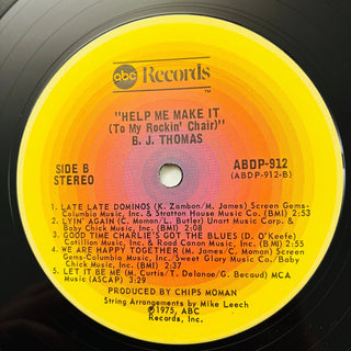 B.J. Thomas – Help Me Make It (To My Rockin' Chair) LP (NM) - schallplattenparadis