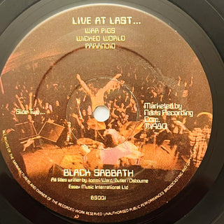 Black Sabbath ‎– Live At Last LP (NM) - schallplattenparadis