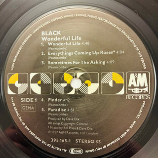 Black – Wonderful Life LP mit OIS (NM) - schallplattenparadis