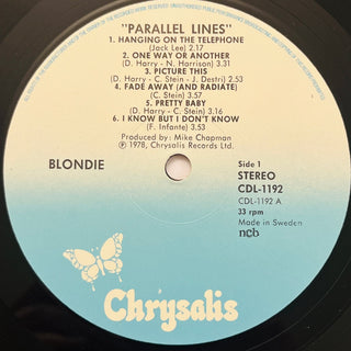 Blondie ‎– Parallel Lines LP mit OIS (NM) - schallplattenparadis