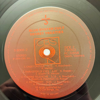 Blue Öyster Cult – Secret Treaties LP (NM) - schallplattenparadis
