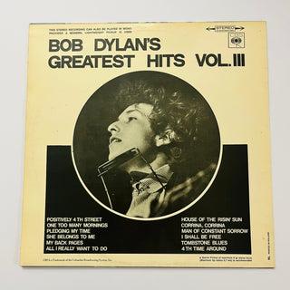 Bob Dylan ‎– Bob Dylan's Greatest Hits Vol.III LP (VG+) - schallplattenparadis