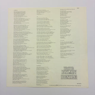 Bob Dylan – Desire LP mit OIS (VG+) - schallplattenparadis