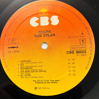 Bob Dylan – Desire LP mit OIS (VG+) - schallplattenparadis