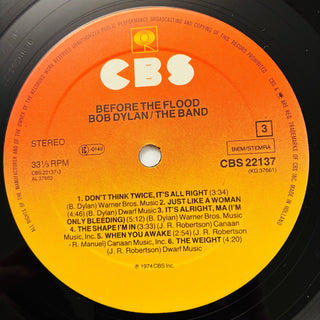Bob Dylan / The Band ‎– Before The Flood Doppel LP (NM) - schallplattenparadis