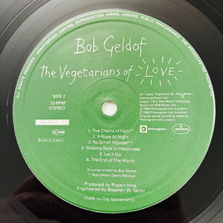 Bob Geldof ‎– The Vegetarians Of Love LP mit OIS (VG+) - schallplattenparadis