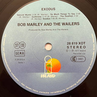 Bob Marley & The Wailers ‎– Exodus LP mit OIS (VG+) - schallplattenparadis