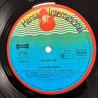 Boney M. ‎– Love For Sale LP mit Poster (NM) - schallplattenparadis
