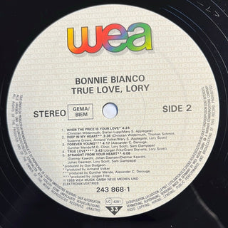 Bonnie Bianco ‎– True Love, Lory LP mit OIS (NM) - schallplattenparadis