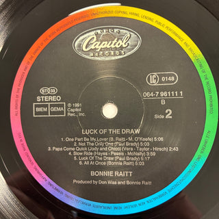 Bonnie Raitt ‎– Luck Of The Draw LP (NM) - schallplattenparadis
