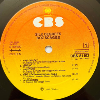 Boz Scaggs ‎– Silk Degrees LP mit OIS (NM) - schallplattenparadis