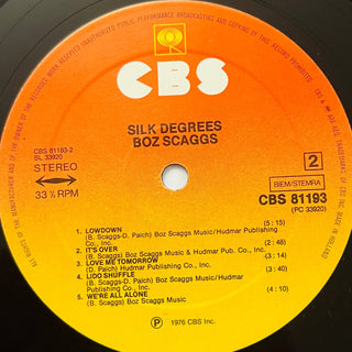 Boz Scaggs ‎– Silk Degrees LP mit OIS (NM) - schallplattenparadis