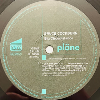 Bruce Cockburn ‎– Big Circumstance LP mit OIS (NM) - schallplattenparadis