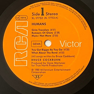 Bruce Cockburn ‎– Humans LP mit OIS (NM) - schallplattenparadis