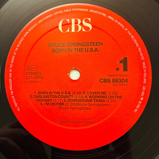 Bruce Springsteen ‎– Born In The U.S.A. LP mit OIS und Beiblatt (VG+) - schallplattenparadis