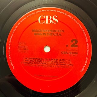 Bruce Springsteen ‎– Born In The U.S.A. LP mit OIS und Beiblatt (VG+) - schallplattenparadis