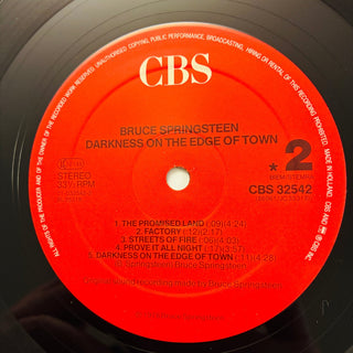 Bruce Springsteen – Darkness On The Edge Of Town LP (NM) - schallplattenparadis