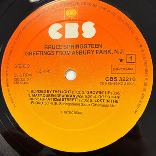 Bruce Springsteen ‎– Greetings From Asbury Park N.J. LP mit OIS (NM) - schallplattenparadis