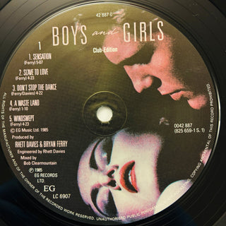 Bryan Ferry – Boys And Girls LP (NM) - schallplattenparadis