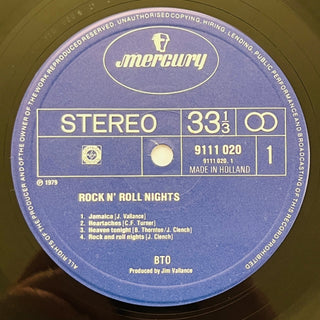 B.T.O. ‎– Rock N' Roll Nights LP (VG+) - schallplattenparadis