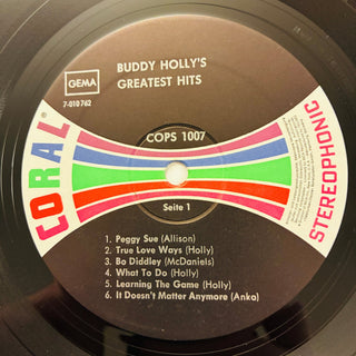 Buddy Holly – Buddy Holly's Greatest Hits LP (NM) - schallplattenparadis