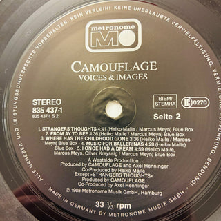 Camouflage – Voices & Images LP (VG+) - schallplattenparadis