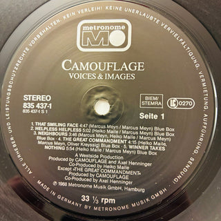 Camouflage – Voices & Images LP (VG+) - schallplattenparadis