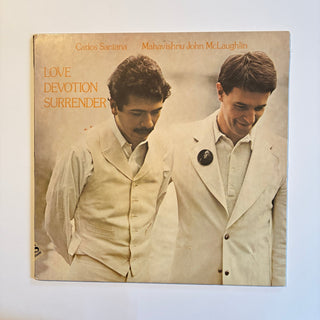Carlos Santana & Mahavishnu John McLaughlin ‎– Love Devotion Surrender LP (NM) - schallplattenparadis