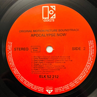 Carmine Coppola & Francis Coppola – Apocalypse Now - Original Motion Picture Soundtrack LP mit OIS (VG+) - schallplattenparadis
