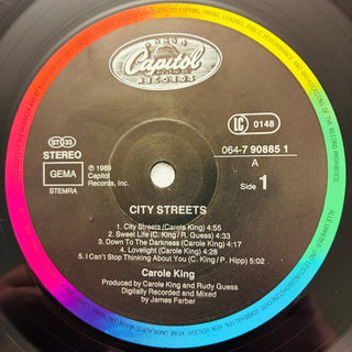 Carole King – City Streets LP mit OIS (VG+) - schallplattenparadis