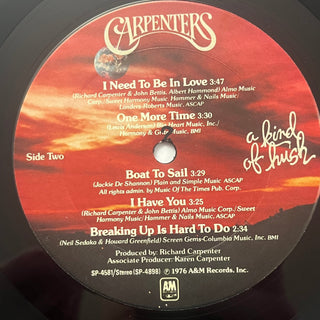 Carpenters – A Kind Of Hush LP mit OIS (VG+) - schallplattenparadis