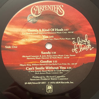 Carpenters – A Kind Of Hush LP mit OIS (VG+) - schallplattenparadis