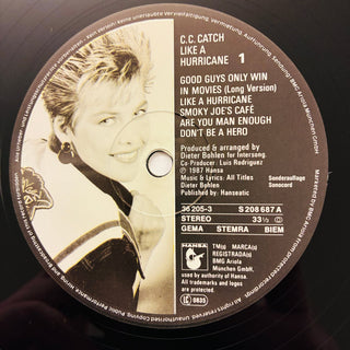 C.C. Catch ‎– Like A Hurricane LP (NM) - schallplattenparadis