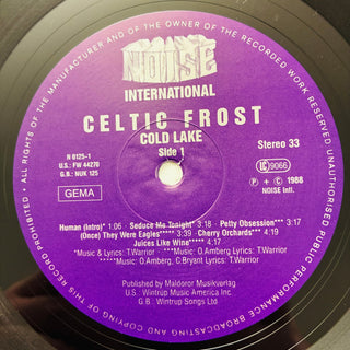 Celtic Frost ‎– Cold Lake LP mit OIS (VG+) - schallplattenparadis