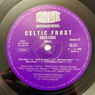 Celtic Frost ‎– Cold Lake LP mit OIS (VG+) - schallplattenparadis