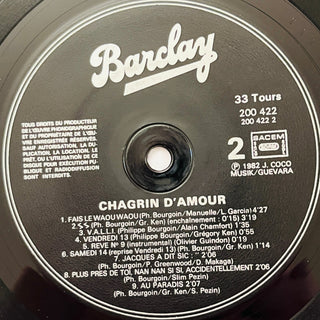 Chagrin D'Amour ‎– Chagrin D'Amour LP (VG+) - schallplattenparadis