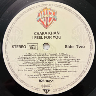Chaka Khan ‎– I Feel For You LP mit OIS (NM) - schallplattenparadis
