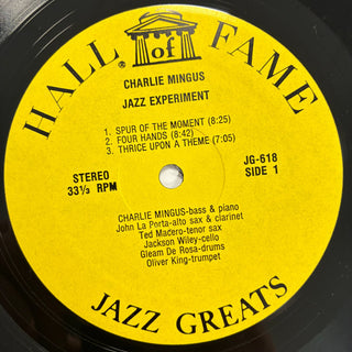 Charlie Mingus ‎– Jazz Experiment Charlie Mingus LP (NM) - schallplattenparadis
